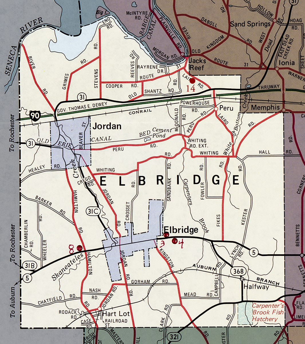 Town of Elbridge Map